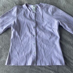 Women’s Lavender Button-Front Cardigan Top